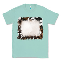Seafoam cowhide and leopard background Classic Tee - RanaPortraitStore