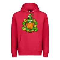 Cardinal st patricks day gnomes horseshoe shamrock gold Premium Hoodie - Artiststas