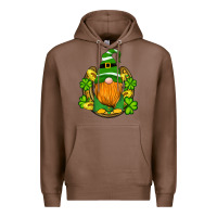 Chestnut st patricks day gnomes horseshoe shamrock gold Premium Hoodie - Artiststas