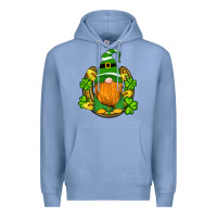 Colony Blue st patricks day gnomes horseshoe shamrock gold Premium Hoodie - Artiststas