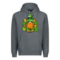Rock st patricks day gnomes horseshoe shamrock gold Premium Hoodie - Artiststas
