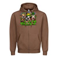 Chestnut st patricks day heifers Zipper Hoodie - RanaPortraitStore