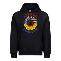 Black American flag sunflower Urban Hoodie - Jasminsmagicworld