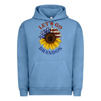 Pigment Pebble Blue American flag sunflower Urban Hoodie - Jasminsmagicworld