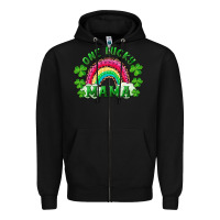 Black st patricks day one lucky mama Zipper Hoodie - RanaPortraitStore