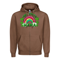 Chestnut st patricks day one lucky mama Zipper Hoodie - RanaPortraitStore