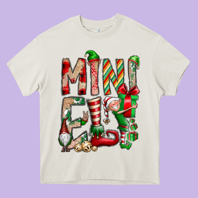 Mini Elf Heavy Core Tee Designed By Cowhidedigitalart