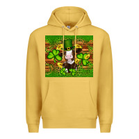 Antique Gold st patricks day cow Premium Hoodie - Artiststas