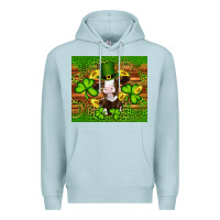 Blue Mist st patricks day cow Premium Hoodie - Artiststas