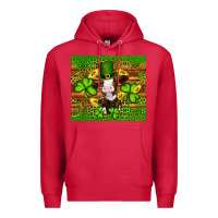 Cardinal st patricks day cow Premium Hoodie - Artiststas