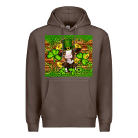 Coffee st patricks day cow Premium Hoodie - Artiststas