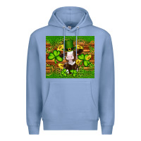 Colony Blue st patricks day cow Premium Hoodie - Artiststas