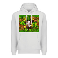 Dove Grey st patricks day cow Premium Hoodie - Artiststas