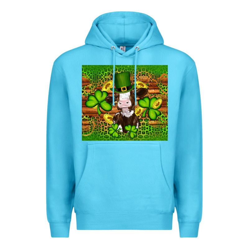 St Patricks Day Cow Premium Hoodie by Artiststas | Teevron