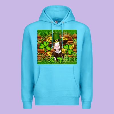 St Patricks Day Cow Premium Hoodie Designed By Artiststas