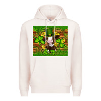Pale Pink st patricks day cow Premium Hoodie - Artiststas