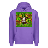Purple st patricks day cow Premium Hoodie - Artiststas