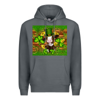 Rock st patricks day cow Premium Hoodie - Artiststas