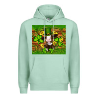 Seafoam st patricks day cow Premium Hoodie - Artiststas