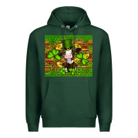 Sports Green st patricks day cow Premium Hoodie - Artiststas