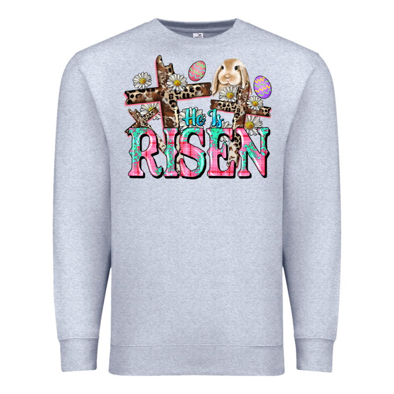 He Is Risen Easter Day Premium Sweatshirt by CowGirlArtShop | Teevron