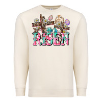 Sandshell He is risen Easter Day Premium Sweatshirt - CowGirlArtShop