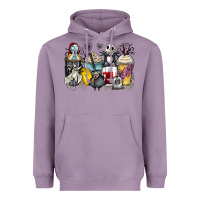 Lavender cartoon characters coffee cups Heavyweight Hoodie - Zillion Design Studio