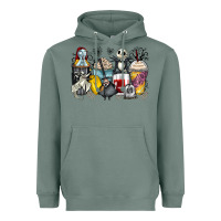 Sage cartoon characters coffee cups Heavyweight Hoodie - Zillion Design Studio