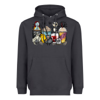Smoke cartoon characters coffee cups Heavyweight Hoodie - Zillion Design Studio