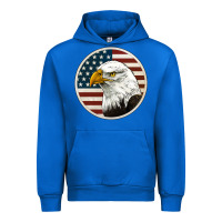 Cobalt American Bald Eagle Urban Hoodie - Jasminsmagicworld