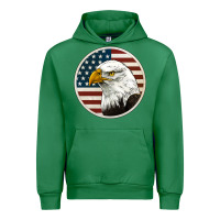 Emerald American Bald Eagle Urban Hoodie - Jasminsmagicworld