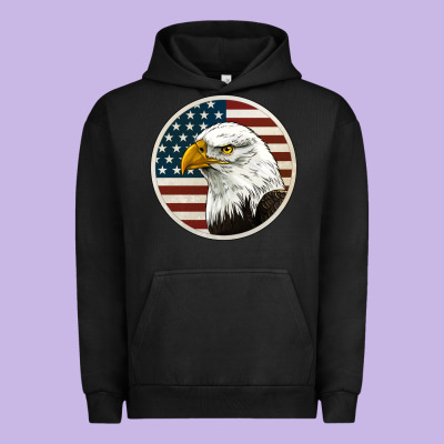 American Bald Eagle Urban Hoodie Designed By Jasminsmagicworld