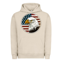 Pigment French Oak American Bald Eagle Urban Hoodie - Jasminsmagicworld