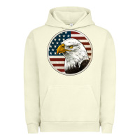 Pigment Pistachio American Bald Eagle Urban Hoodie - Jasminsmagicworld