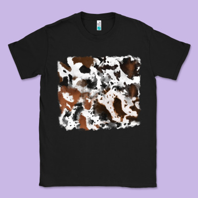 Cowhide Mixed Background Classic Tee Designed By Ranaportraitstore