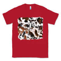 Red cowhide mixed background Classic Tee - RanaPortraitStore