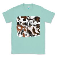 Seafoam cowhide mixed background Classic Tee - RanaPortraitStore