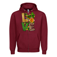 Burgundy st patricks day gnomes shamrock love Zipper Hoodie - RanaPortraitStore