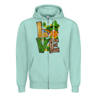 Seafoam st patricks day gnomes shamrock love Zipper Hoodie - RanaPortraitStore