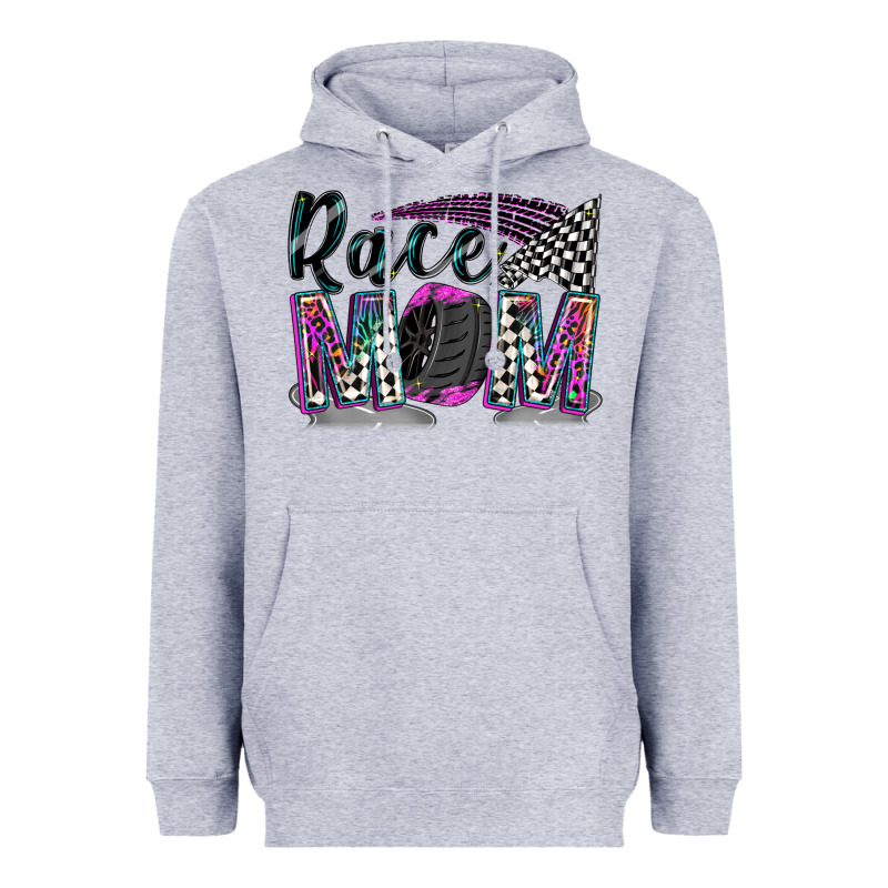Race Mom Heavyweight Hoodie by Zillion Design Studio | Teevron