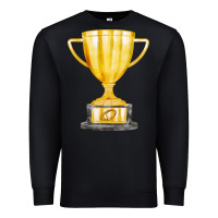 Black throphy cup Premium Sweatshirt - FaDigitalArtStudio