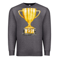 Charcoal Heather throphy cup Premium Sweatshirt - FaDigitalArtStudio