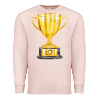 Pale Pink throphy cup Premium Sweatshirt - FaDigitalArtStudio