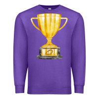 Purple throphy cup Premium Sweatshirt - FaDigitalArtStudio