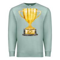 Seafoam throphy cup Premium Sweatshirt - FaDigitalArtStudio