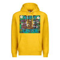 Lemon easter happy easter western bunnies daisies Premium Hoodie - Artiststas