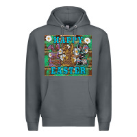 Rock easter happy easter western bunnies daisies Premium Hoodie - Artiststas