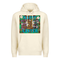 Sandshell easter happy easter western bunnies daisies Premium Hoodie - Artiststas