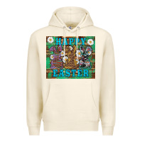 Tofu easter happy easter western bunnies daisies Premium Hoodie - Artiststas