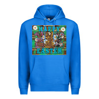 True Royal easter happy easter western bunnies daisies Premium Hoodie - Artiststas